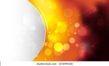 Abstract Red and Yellow Brochure Design Vector Graphic
