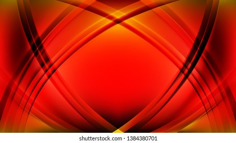 Abstract Red and Yellow Curve Background