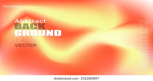 Abstract red and yellow fire style gradient , smooth wave design . Vector illustration.