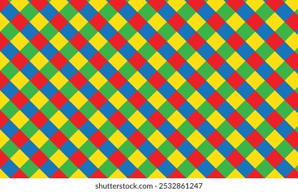 abstract red yellow green blue plaid pattern can be used t-shirt, cover, texture, banner.