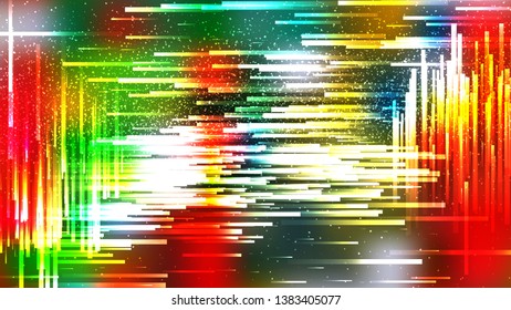 Abstract Red Yellow and Green Geometric Random Irregular Lines Background Illustration