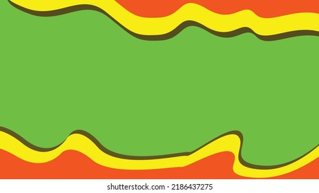 abstract red yellow green vector illustration background
