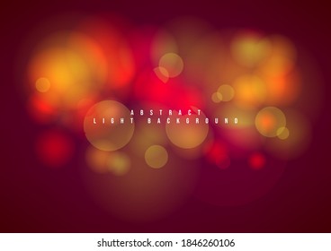 Abstrakter roter und gelber heller Bokeh-Hintergrund.