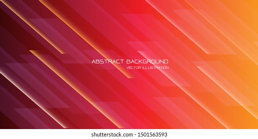 Abstract red yellow line geometric pattern design modern futuristic background vector illustration.