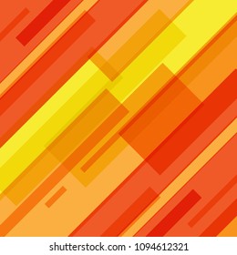 Abstract red and yellow lines technology motion background. Vector illustration