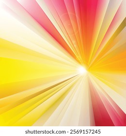 Abstract Red Yellow Rays Background Design