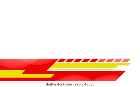 Fondo Abstractas de la forma roja y amarilla