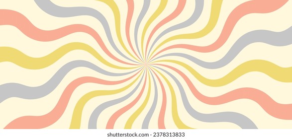 abstract red yellow sun rays, vintage swirl pattern texture background, retro styled concept