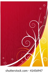 Abstract red and yellow vector background with area for your text, some more in my portfolio