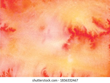 Abstract Red Yellow watercolor texture and colorful background design eps