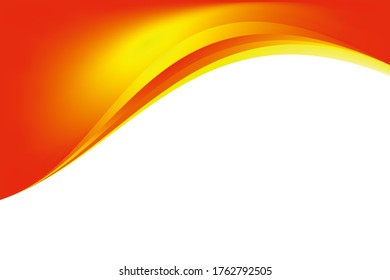 Resumen Diseño de fondo ondulado rojo amarillo amarillo rojo liso vector de plantilla de fondo amarillo y rojo liso con espacio de copia para texto