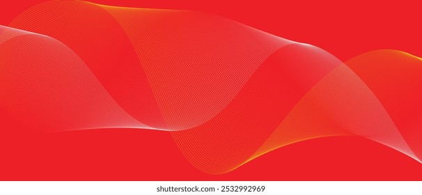 El arte de línea de mezcla blanco amarillo rojo abstracto sobre fondo rojo se puede utilizar.
