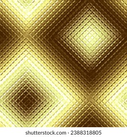 Abstract reeded gold glass texture.. Patterned glass effect background. Seamless vector pattern.