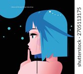Abstract Reflection with Affirmation of illustration