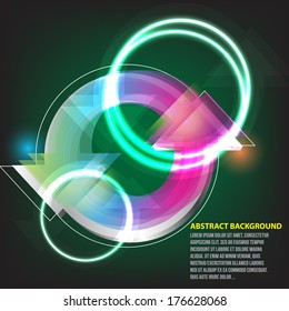 abstract refresh icon design