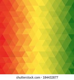 Abstract Reggae Geometric Pattern With For Background, Vector