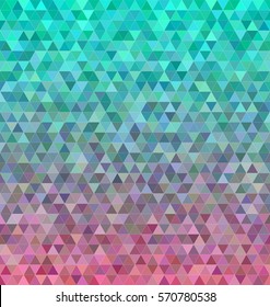 Abstract regular triangle mosaic tile background design