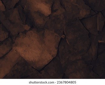 Abstract relief rough gritty brown surface of background texture.