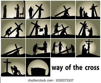 absract cross silhouette clip art