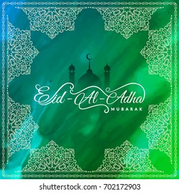 Abstract religious Eid Al adha mubarak background