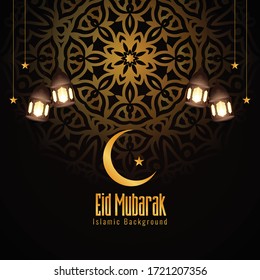 Abstract religious Eid Mubarak festival background