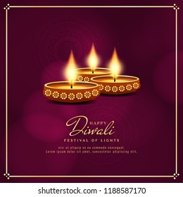 Abstract religious Happy Diwali background design