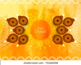 Abstract religious Happy Diwali background