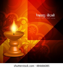 Abstract religious Happy Diwali vector background design.