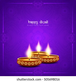 Abstract religious Happy Diwali vector background design.