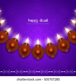 Abstract religious Happy Diwali vector background design.