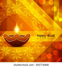 Abstract religious Happy Diwali vector background design.