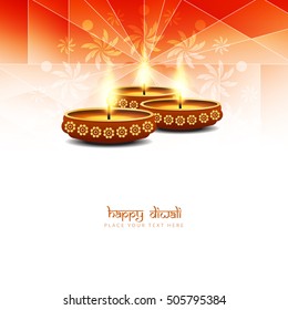 Abstract religious Happy Diwali vector background design.