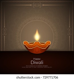 Abstract religious Happy Diwali vector background