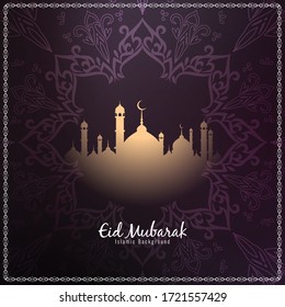 Abstract religious Islamic festival Eid Mubarak background