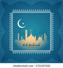 Abstract religious Islamic festival Eid Mubarak background