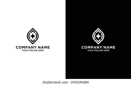 Abstract religious logo design vector template.