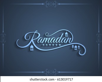 Abstract religious Ramadan Kareem background design