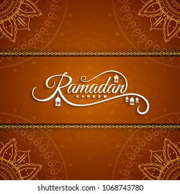 Abstract religious Ramadan Kareem greeting background