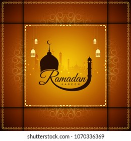 Abstract religious Ramadan Kareem stylish background