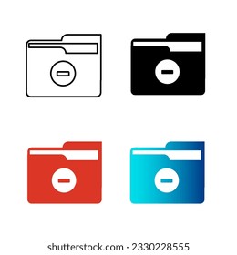 Abstract Remove Folder Silhouette Illustration, can be used for business designs, presentation designs or any suitable designs.