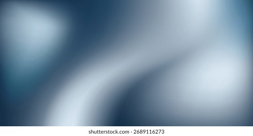 Renderizado Abstractas con Formas fluidas y reflejos metálicos azules, adecuado para fondos de arte simple, póster, Anuncios
