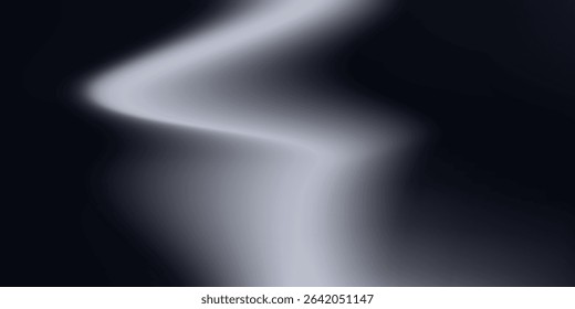 Abstract render of illuminated gray colored corridor art vector simple