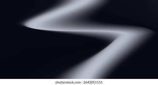 Abstract render of illuminated gray colored corridor art vector simple modern