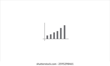 Abstract rendering candle stick bar chart on white background.