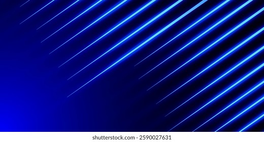 Abstract rendering featuring a pattern of white diagonal lines with a blue glow against a dark background.