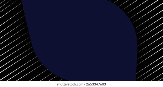 Renderização abstrata com um padrão de linhas diagonais brancas com um brilho azul contra um plano de fundo escuro. O design repetitivo cria uma sensação de movimento e ritmo.