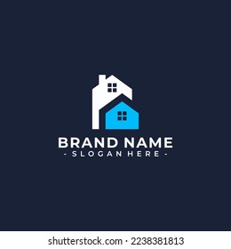 abstrakte Erneuerung des Home-Logos, Vektorgrafik