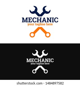 abstract repair auto logo, unique repair logo with modern concept