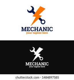 abstract repair auto logo, unique repair logo with modern concept