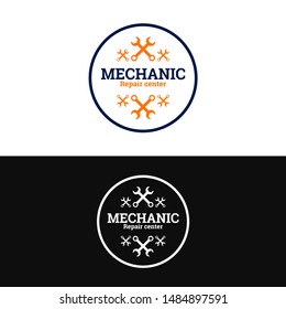 abstract repair auto logo, unique repair logo with modern concept